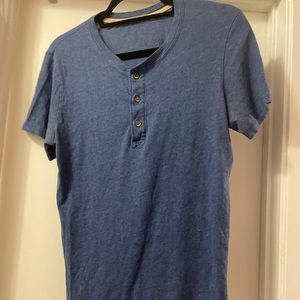 Navy Blue Button Down Top